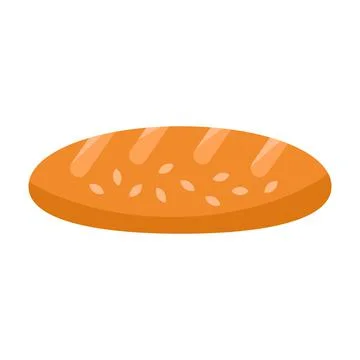 Bread flat clipart vector illustration Stock Illustration