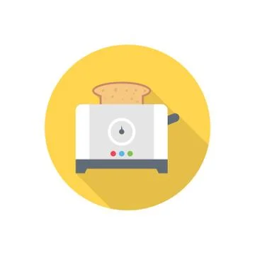 Bread flat color icon Stock Illustration