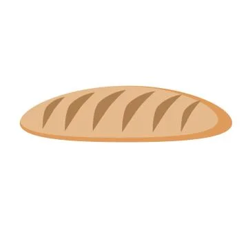 Bread flat simple illustration Stock Illustration