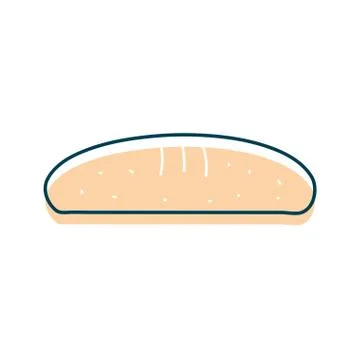 Bread flat style icon vector design Stock Illustration