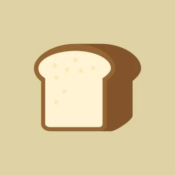 Bread. Food Flat Icon Stock Illustration