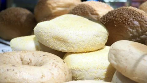 Bread fresh bake bun and loaf. Stock Photos