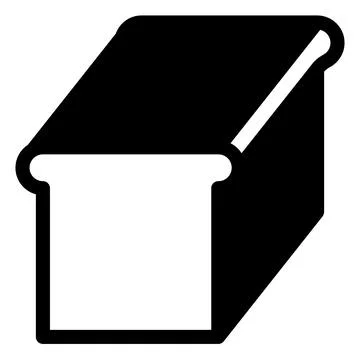 Bread glyph icon vector illustration isolated on white background 스톡 일러스트