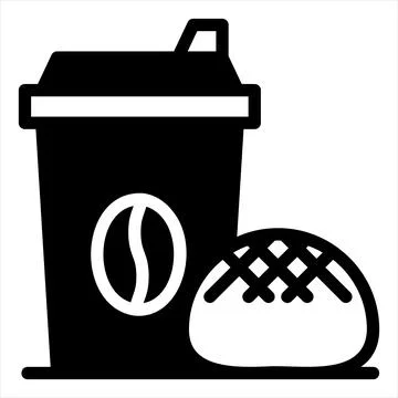 Bread glyph icon vector illustration isolated on white background Illustrazione stock