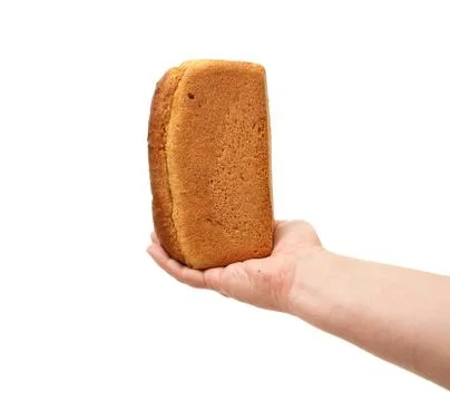 Bread in hand Stock Photos