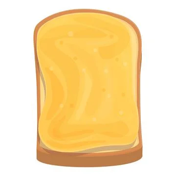 Bread hummus icon cartoon vector. Bean snack Stock Illustration