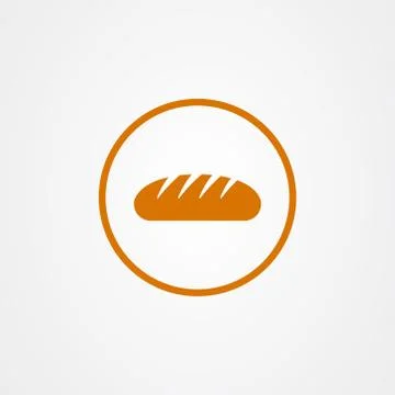 Bread icon, baker symbol vector design 스톡 일러스트