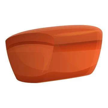 Bread icon, cartoon style Illustrazione stock