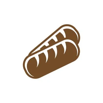 Bread icon design template isolated illustration Foto stock