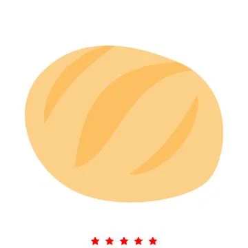 Bread icon . Different color . Stock Illustration