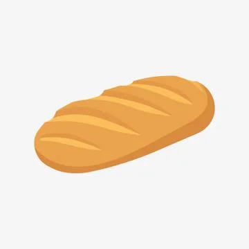 Bread icon. Flat style design. Vector illustration. Stock Illustration