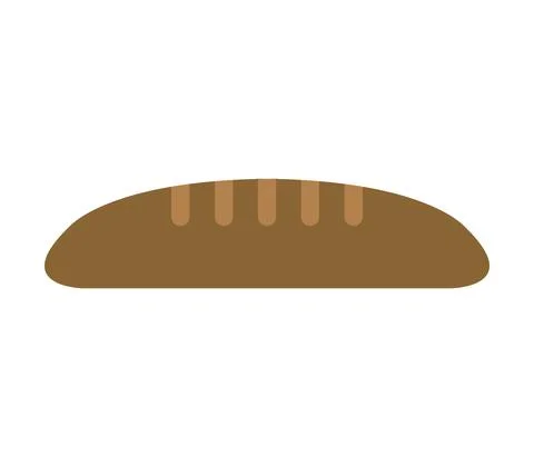 Bread icon illustrated in vector on white background 스톡 일러스트