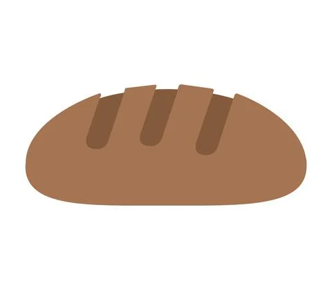 Bread icon illustrated in vector on white background Stockillustratie