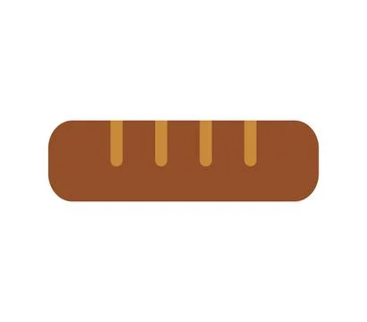 Bread icon illustrated in vector on white background Stockillustratie