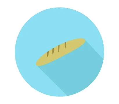Bread icon illustrated in vector on white background Stock Illustration