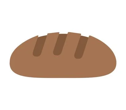 Bread icon illustrated in vector on white background Stockillustratie
