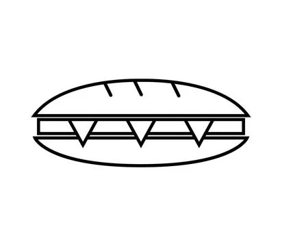 Bread icon illustrated on white background bread icon illustrated on white... Foto stock