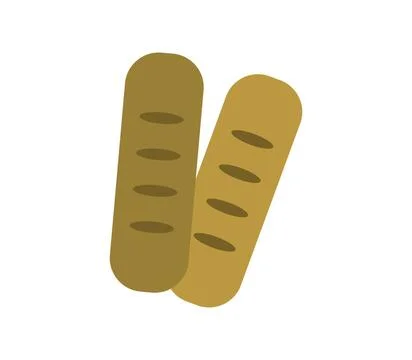 Bread icon illustrated on white background bread icon illustrated on white... Stock Photos