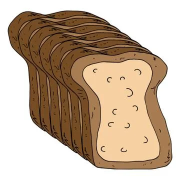 Bread icon. Illustrazione stock