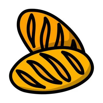 Bread Icon Illustrazione stock