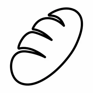 Bread icon illustration Stock Illustration