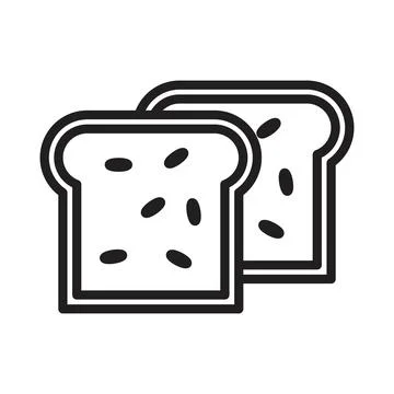 Bread Icon Pack Freshly Baked Illustrations for Bakeries and Culinary Use Stock Illustration
