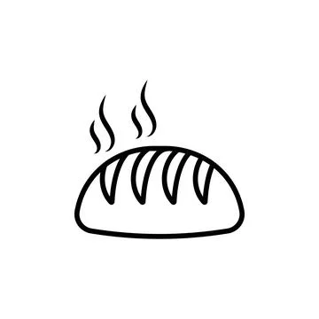 Bread Icon Set Freshly Baked Loaf Illustrations for Culinary and Bakery Pro.. Stock Illustration