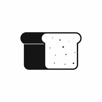 Bread icon in simple style Stock Illustration