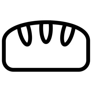 Bread icon symbol - fresh backed bread from the bakery vector symbol illust.. イラスト素材