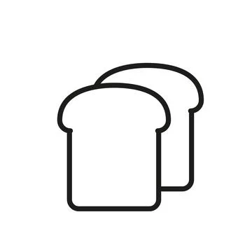 Bread icon vector design templates simple and modern Stock Illustration