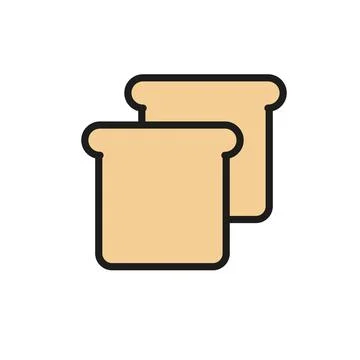 Bread icon vector design templates simple and modern Stock Illustration