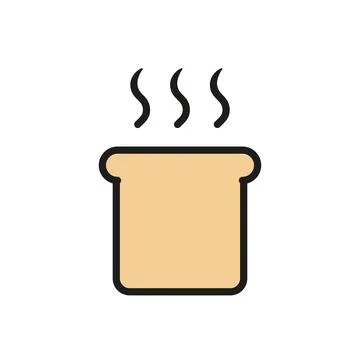 Bread icon vector design templates simple and modern Stock Illustration