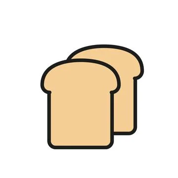 Bread icon vector design templates simple and modern Stock Illustration