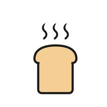 Bread icon vector design templates simple and modern Stock Illustration