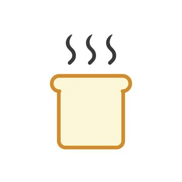 Bread icon vector design templates simple and modern Illustrazione stock