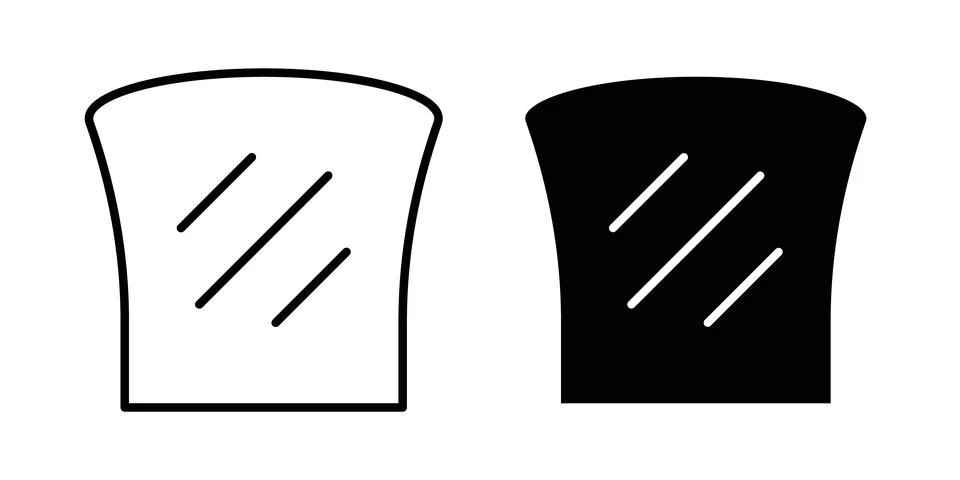Bread icon vector editable eps10 Stock Illustration