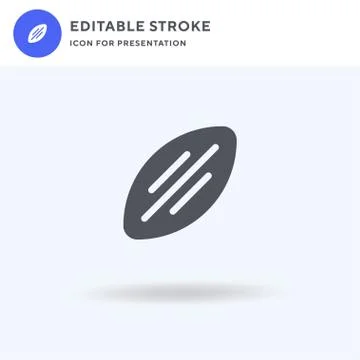 Bread icon vector, filled flat sign, solid pictogram isolated on white, logo Stock Illustration