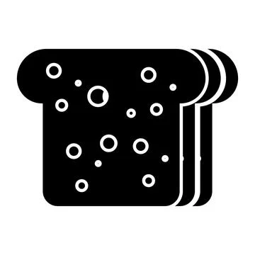 Bread icon vector Stock Illustration