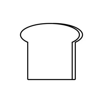 Bread icon vector Stockillustratie