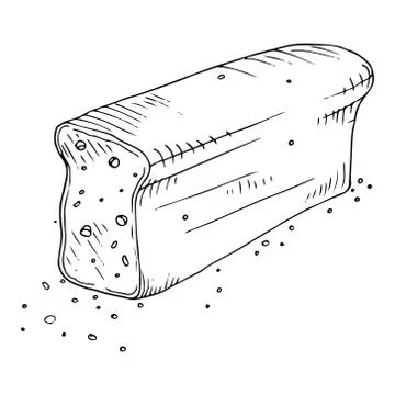 Bread icon. Vector illustration of bread. Hand drawn bread. Stock Illustration