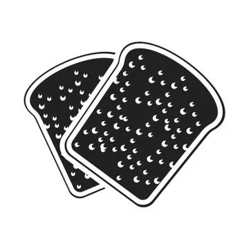 Bread icon of vector illustration for web and mobile Stock Illustration