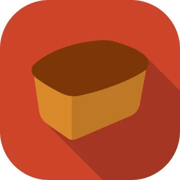 Bread icon of vector illustration for web and mobile 스톡 일러스트