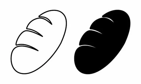 Bread icons illustration Stock Illustration