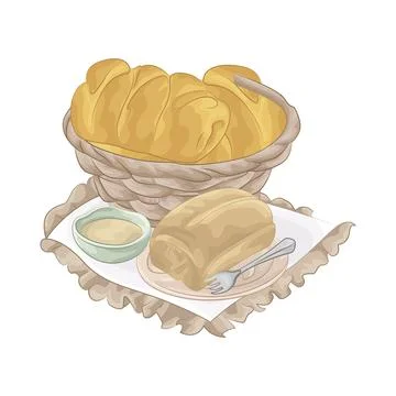 Bread Illustration 스톡 일러스트