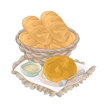 Bread Illustration Stock Illustration