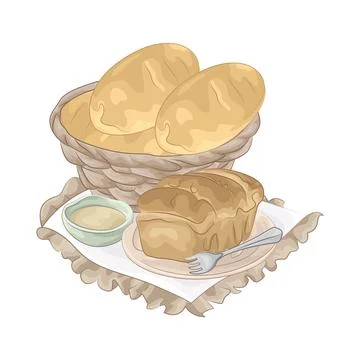 Bread Illustration Illustrazione stock