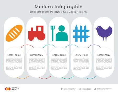 Bread infographics design Stock Illustration
