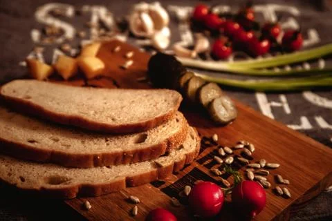 Bread in interior photography Foto stock