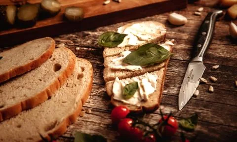 Bread in interior photography Stock-Fotos