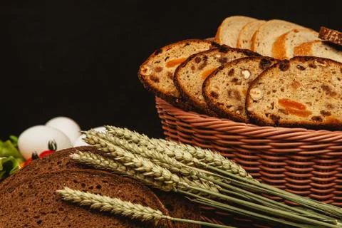 Bread in interior photography Stock Photos